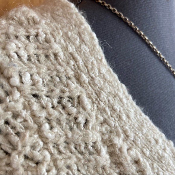 Anthropologie Moth Zipped Stitch Sweater in Ivory - Picture 12 of 13